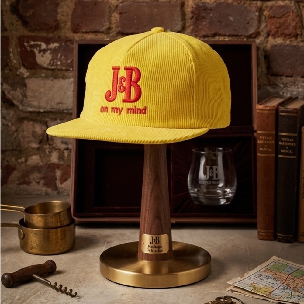 J&B Scotch Whiskey Vintage 1980’s Corduroy Hat RARE